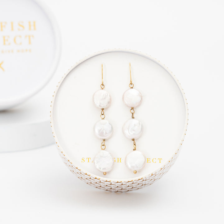 Elegance Freshwater Pearl Earrings