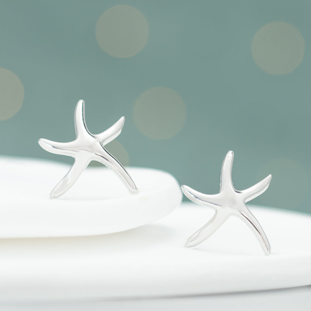 Starfish Hope Studs in Sterling Silver