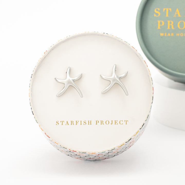 Starfish Hope Studs in Sterling Silver