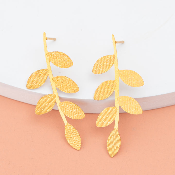 Flourish Vine Leaf Earrings