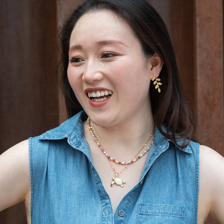 Flourish Vine Leaf Earrings