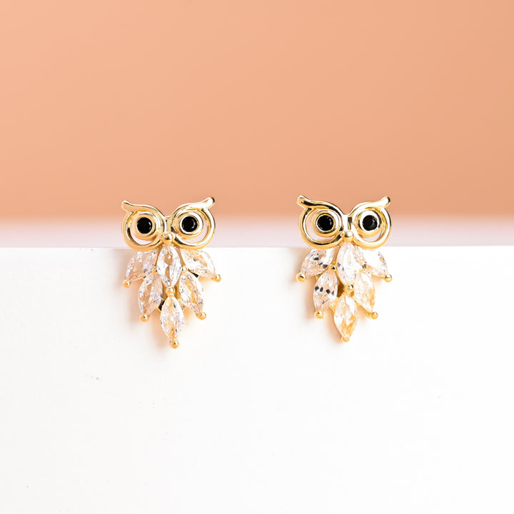 Owl Zircon Studs