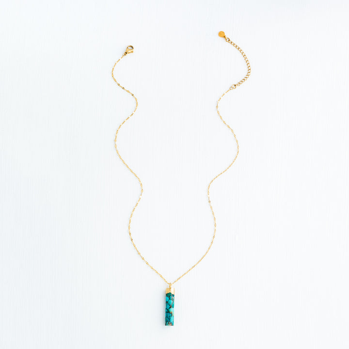 Pillar Necklace in Turquoise