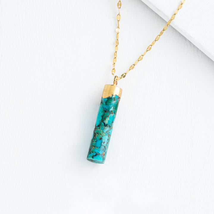 Pillar Necklace in Turquoise