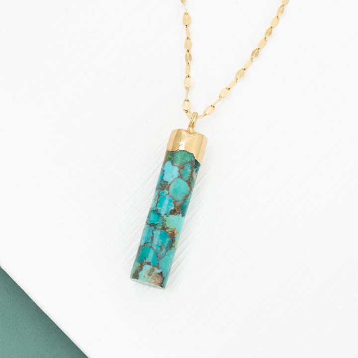 Pillar Necklace in Turquoise