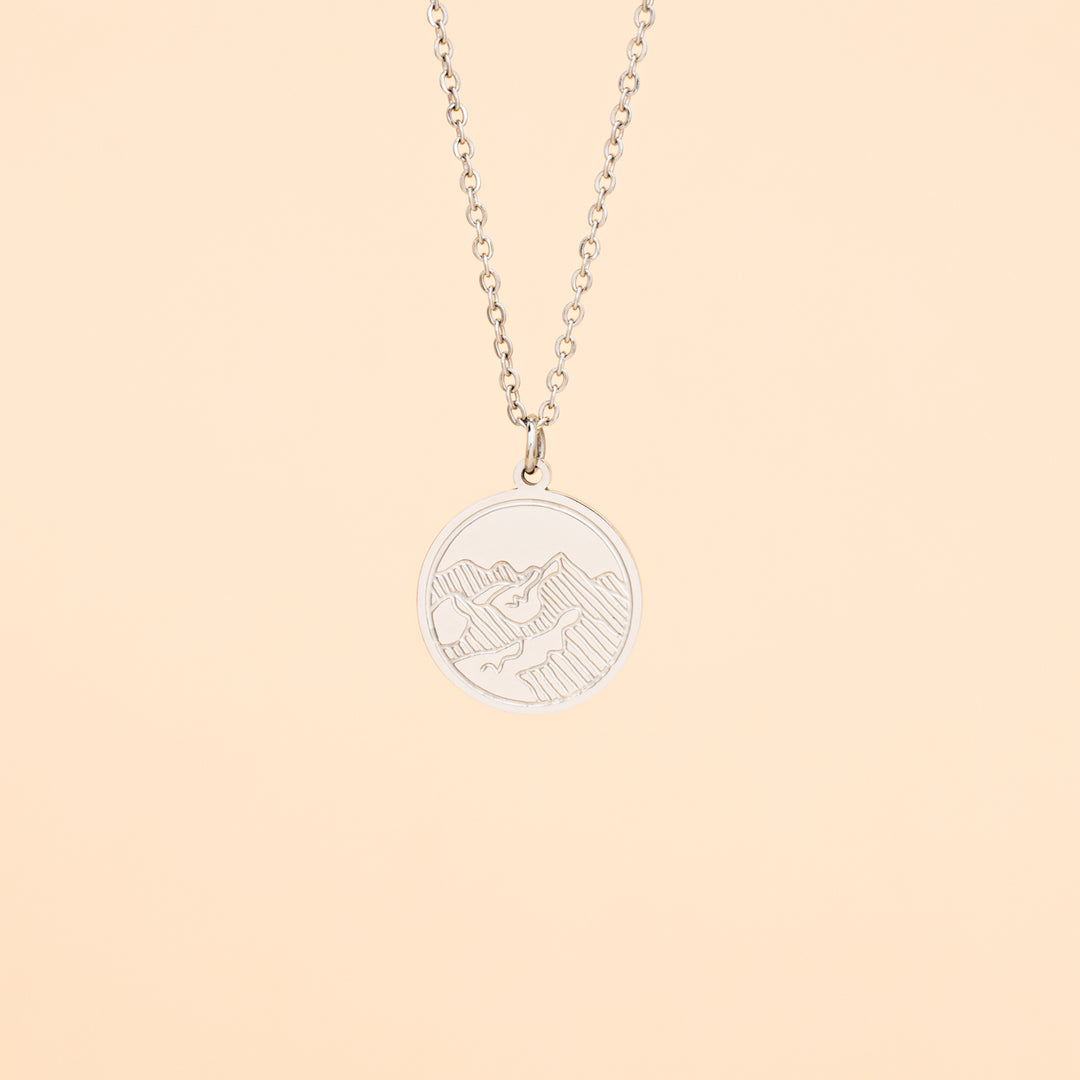 Mountain Adventure Necklace in Silver