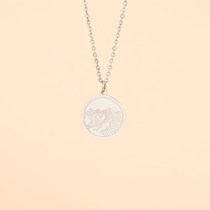 Mountain Adventure Necklace in Silver