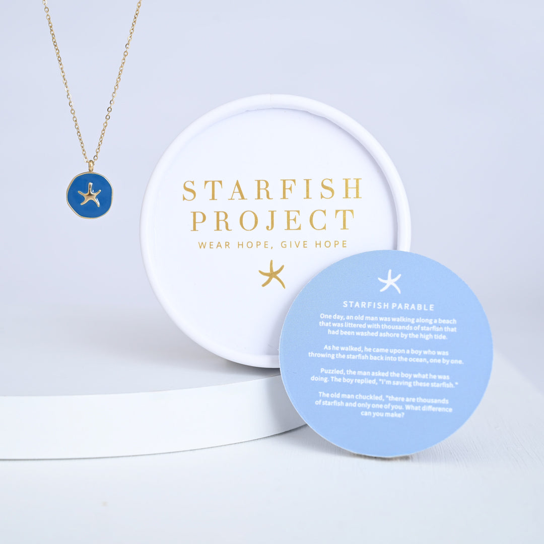 Wear Blue Starfish Necklace