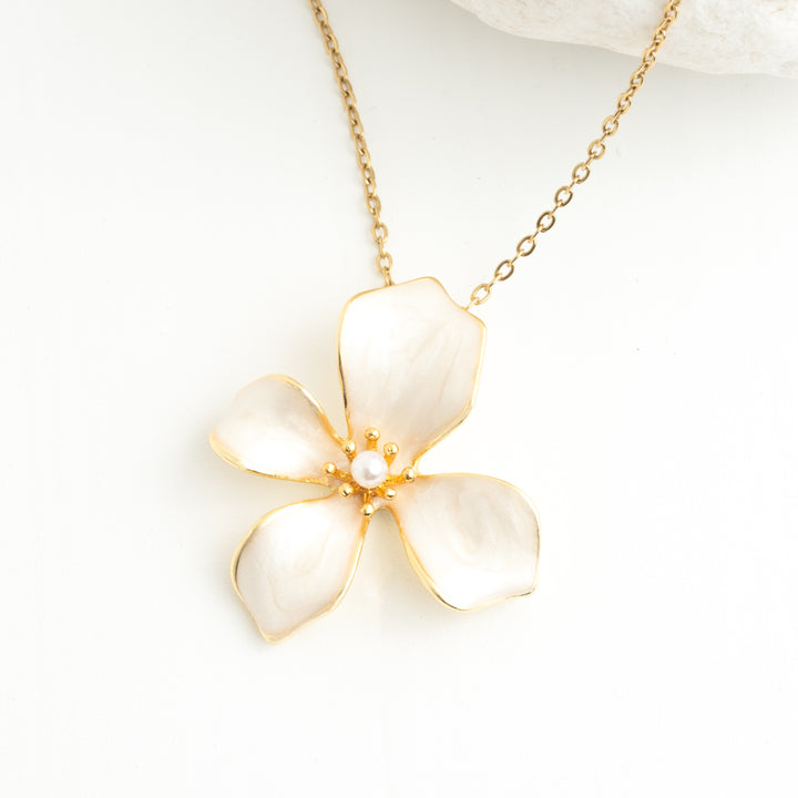 Hope in Bloom Necklace in Tuscan Tan