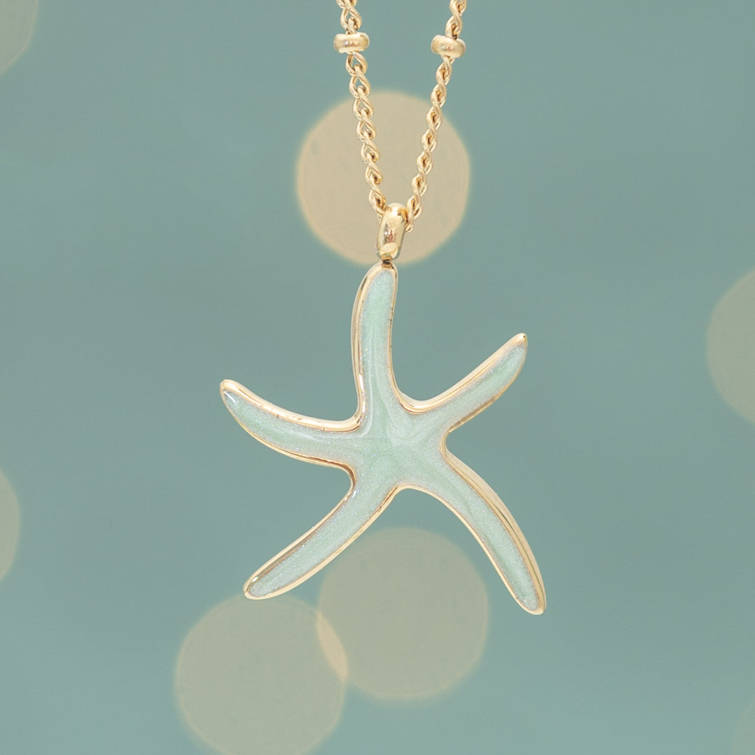 Starfish Hope Necklace in Mint