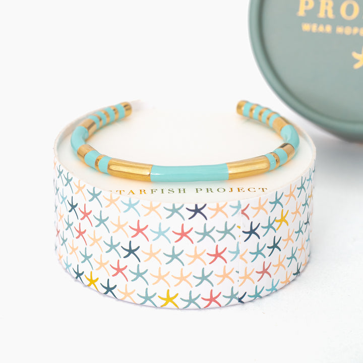 Radiate Hope Cuff in Mint