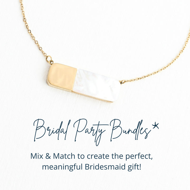 Bridal Party Gold Necklace Bundle